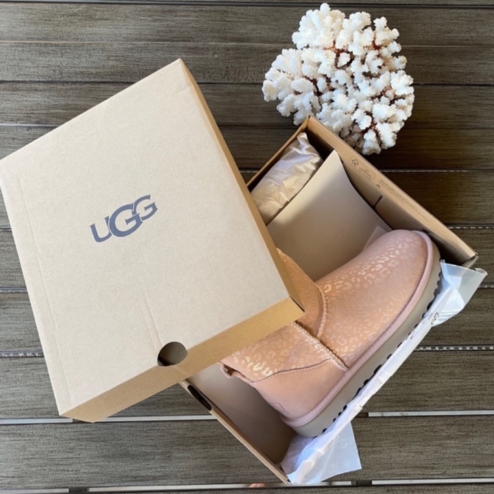 🌴🔆UGG- CLASSIC MINI SNOW LEOPARD BOOTS🔆🌴 - Picture 14 of 15
